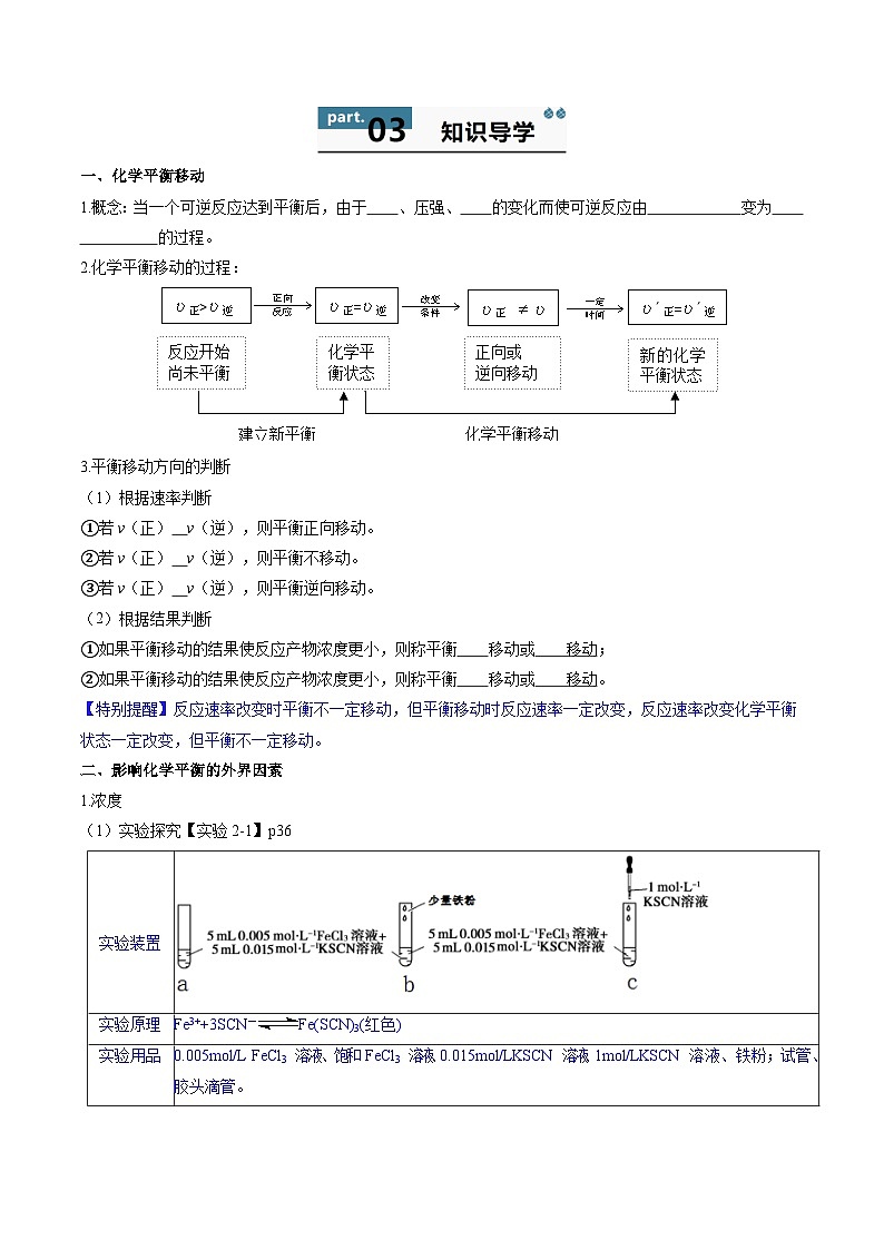 高中化学同步讲义（人教版选择性必修第一册）2.2.3影响化学平衡的因素（第3课时）（学生版）第2页