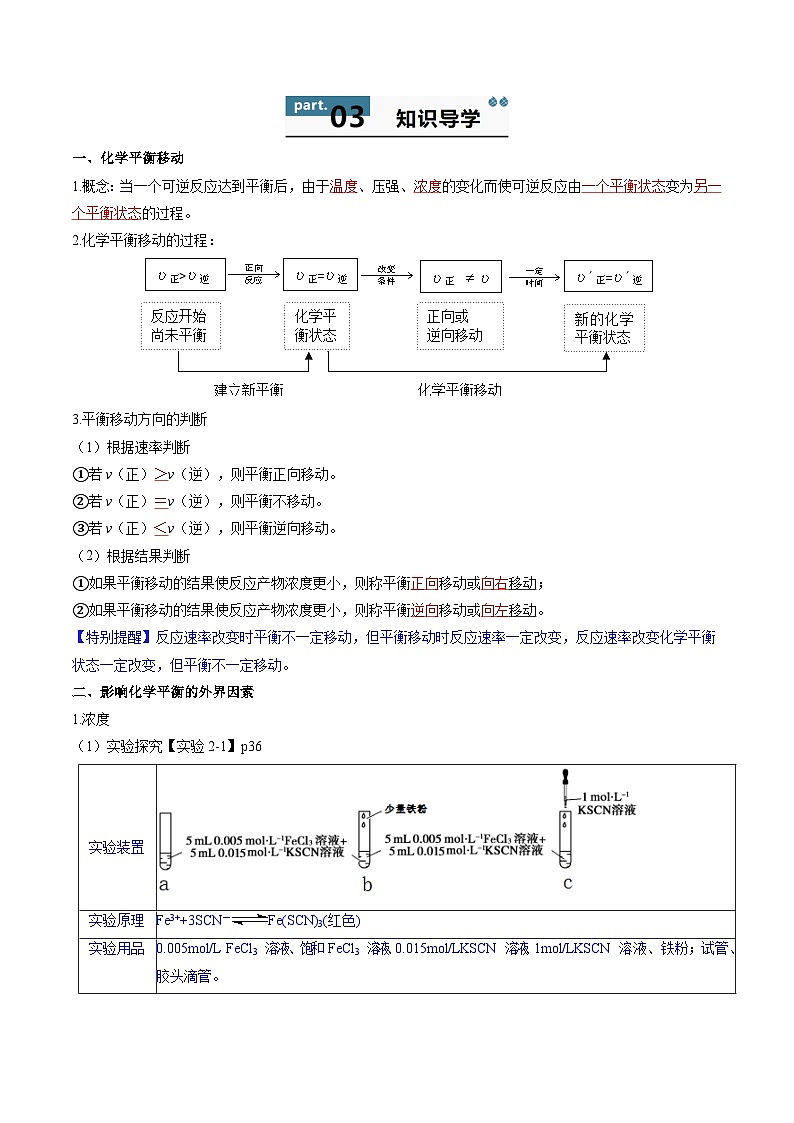 高中化学同步讲义（人教版选择性必修第一册）2.2.3影响化学平衡的因素（第3课时）（教师版）第2页