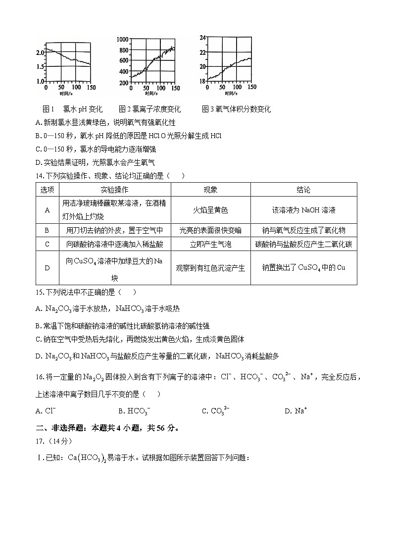 2025惠州博罗县高一上学期11月期中考试化学无答案第3页