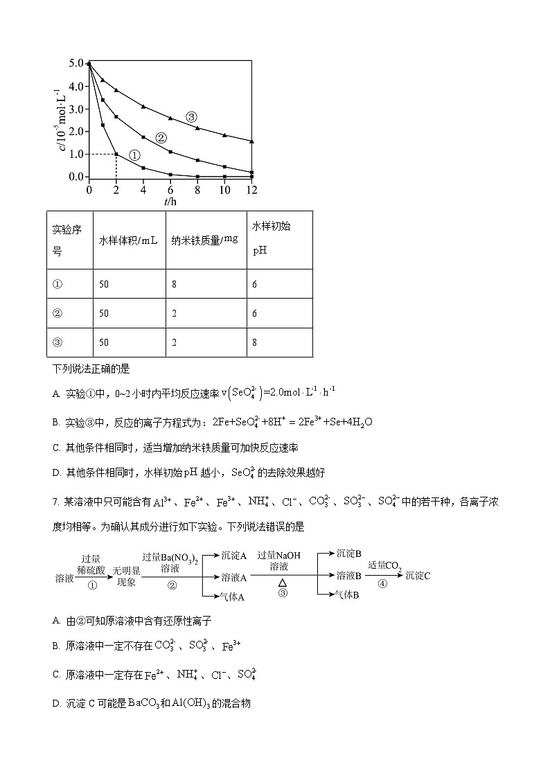 安徽省合肥市一六八中学2024-2025学年高二上学期限时作业化学试题第3页