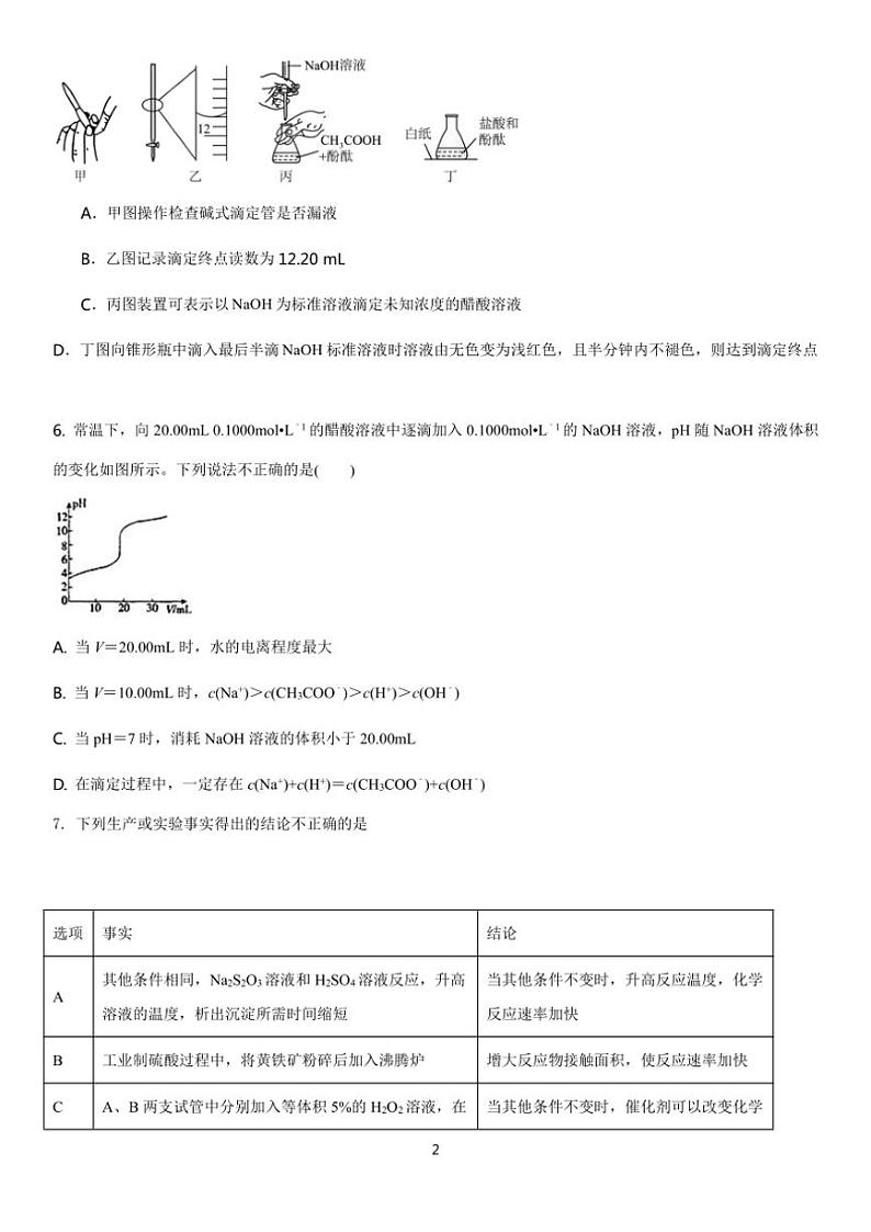 2024～2025学年山东省潍坊安丘市等四区县高二(上)12月月考化学试卷(含答案)第2页