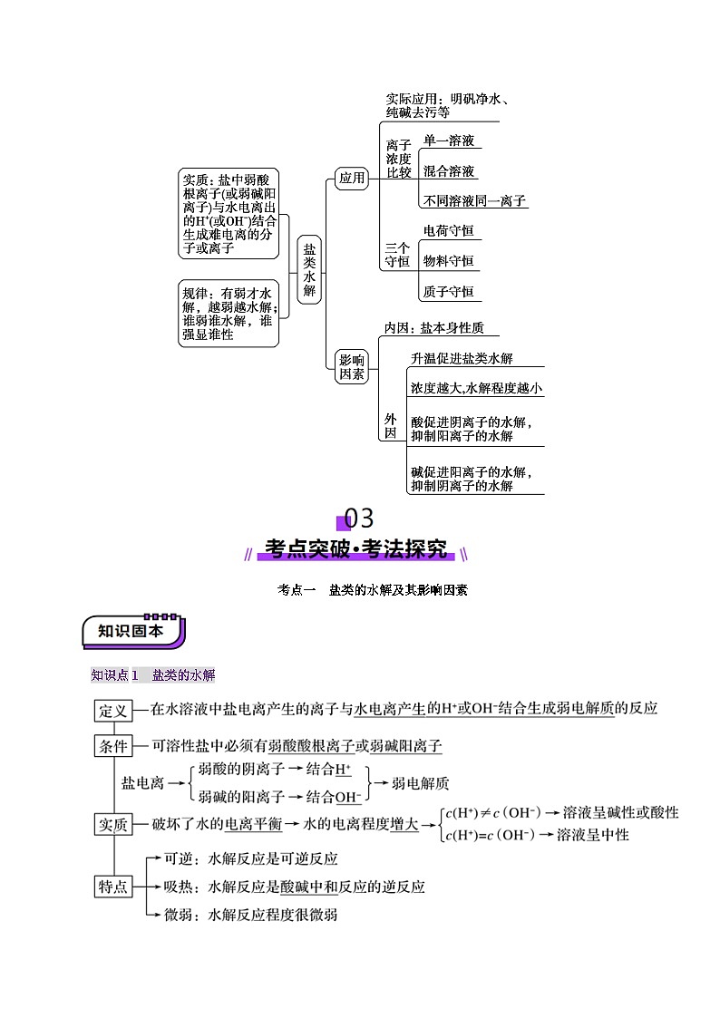 第03讲  盐类的水解(讲义)(原卷版)第3页