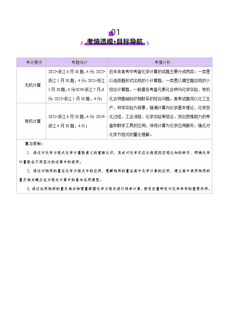 第03讲  物质的量在化学方程式计算中的应用(讲义)(解析版)第2页