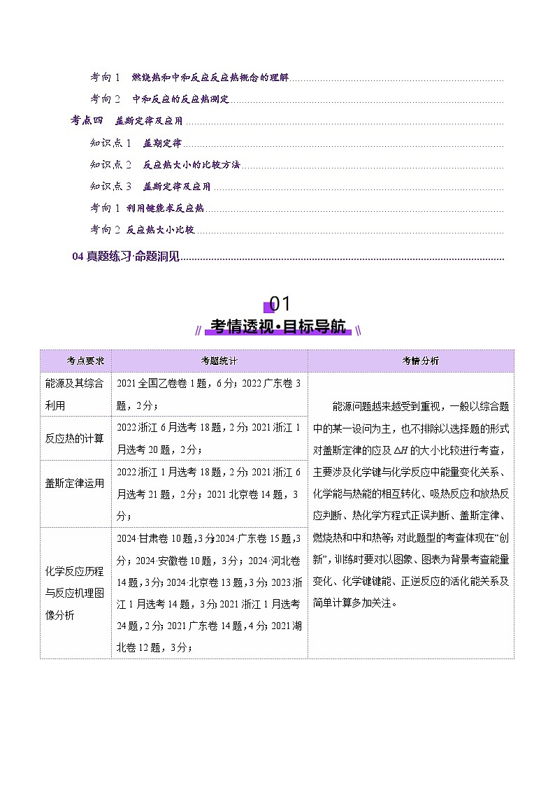 第01讲  化学反应的热效应(讲义)(解析版)第2页