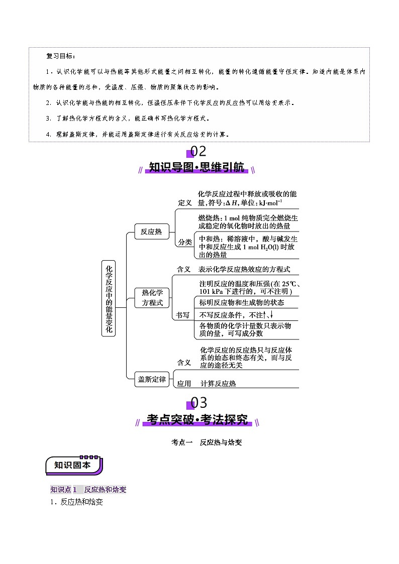 第01讲  化学反应的热效应(讲义)(解析版)第3页