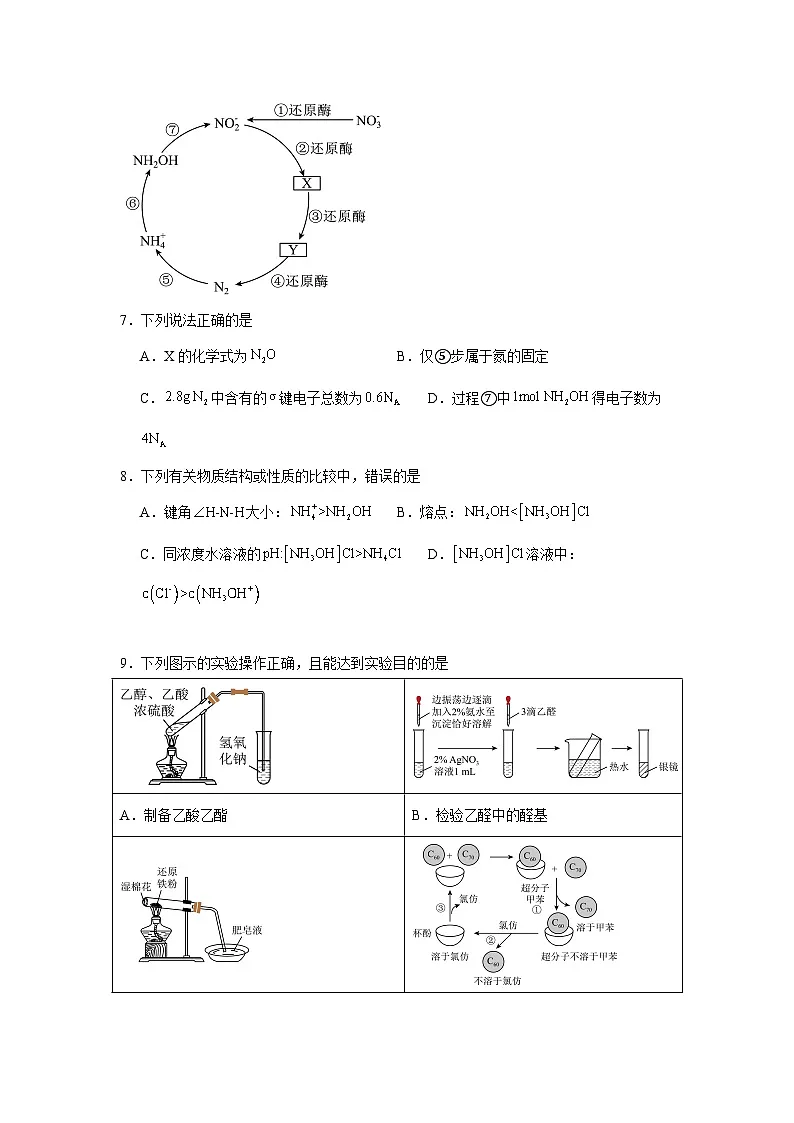 四川省内江市2024-2025学年高三上学期一模考试化学试题第3页