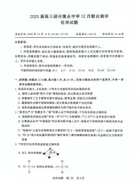 2024年高三12月第一次联合测评 化学试题（含答案）