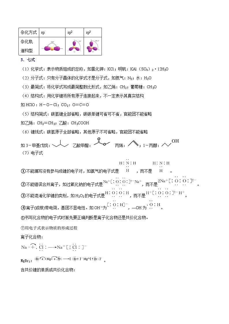 重难点01 化学用语与图示-2025年高考化学 热点 重点 难点 专练（北京专用）（解析版）第3页