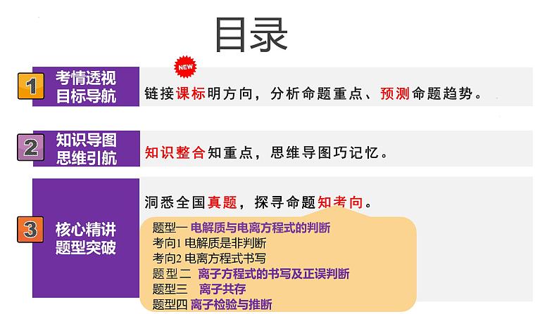 专题03 离子反应（课件）-2025年高考化学二轮复习（新高考通用）第2页