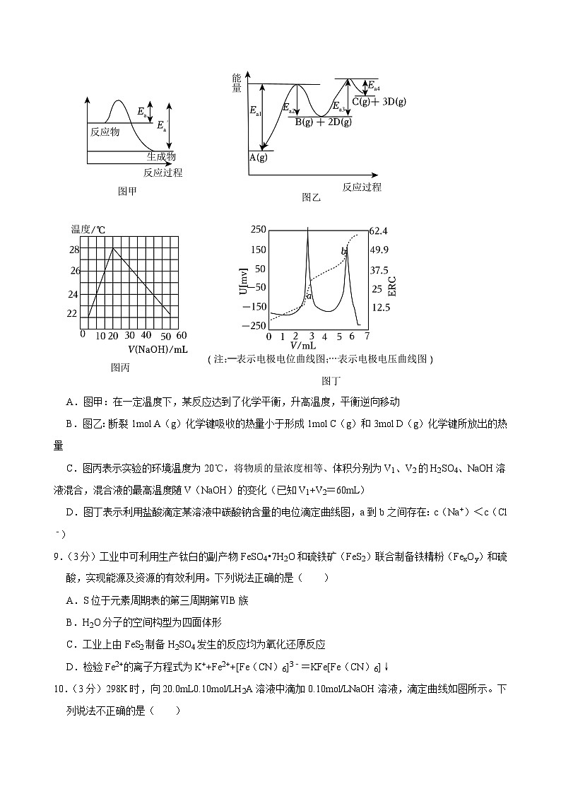 2023-2024学年山西省吕梁市高二（上）期末化学试卷第3页