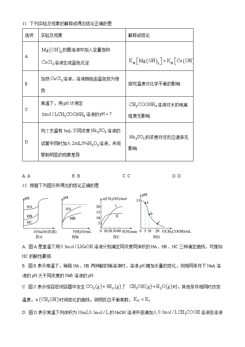 湖北省市级示范高中智学联盟2024-2025学年高二上学期12月联考 化学试题 Word版无答案第3页