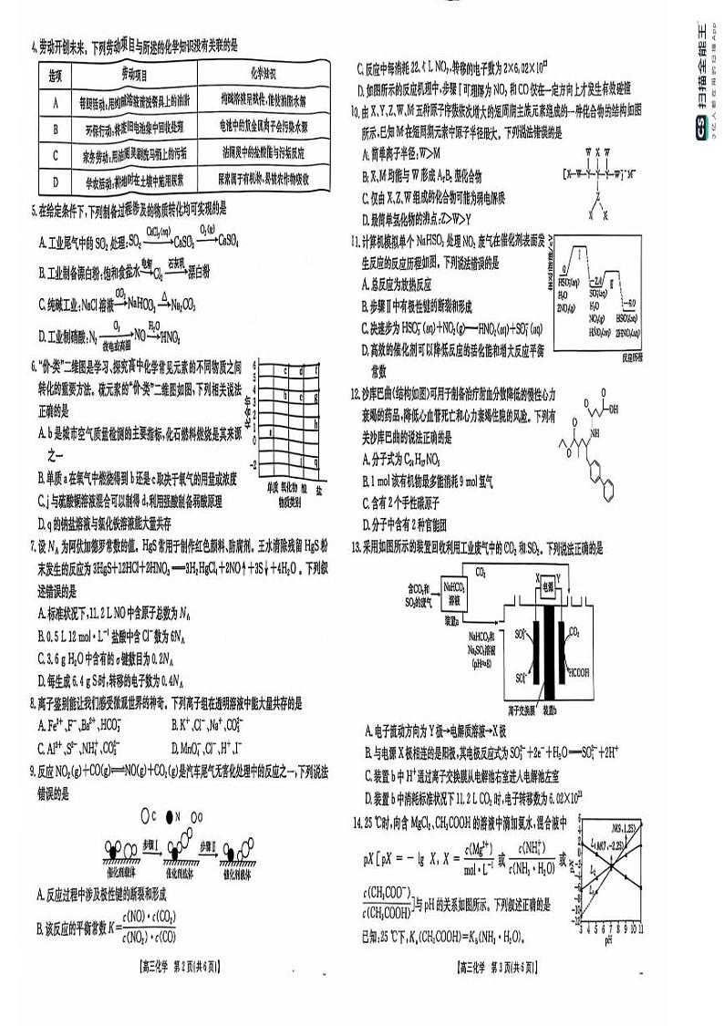 新疆乌鲁木齐市第二中学等校2024-2025学年高三上学期12月联考化学试卷第2页