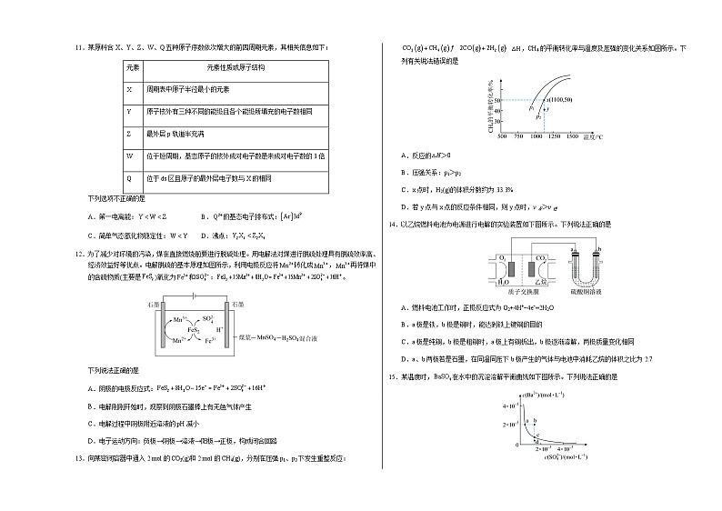 高二化学期末模拟卷（考试版）【测试范围：选择性必修1+选择性必修2第1章】（人教版2019）A3版第3页