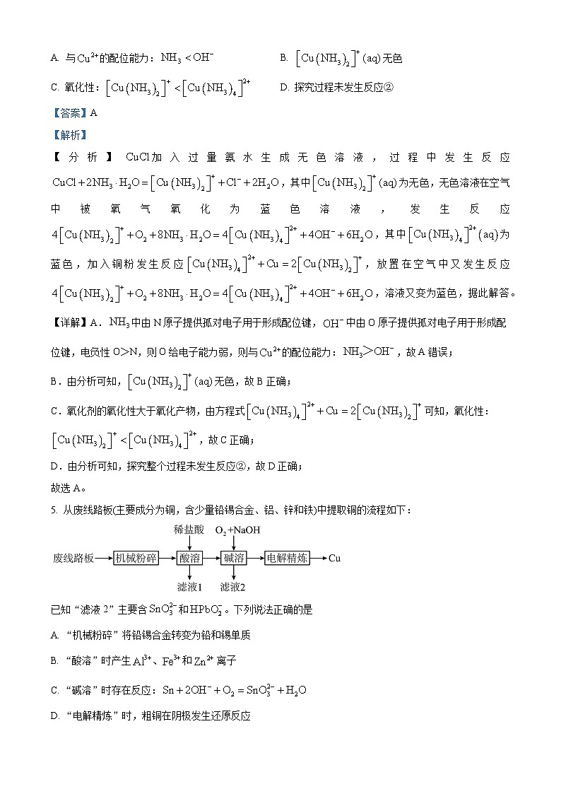 2024年新高考福建卷 福建化学高考真题试卷（解析版）第3页