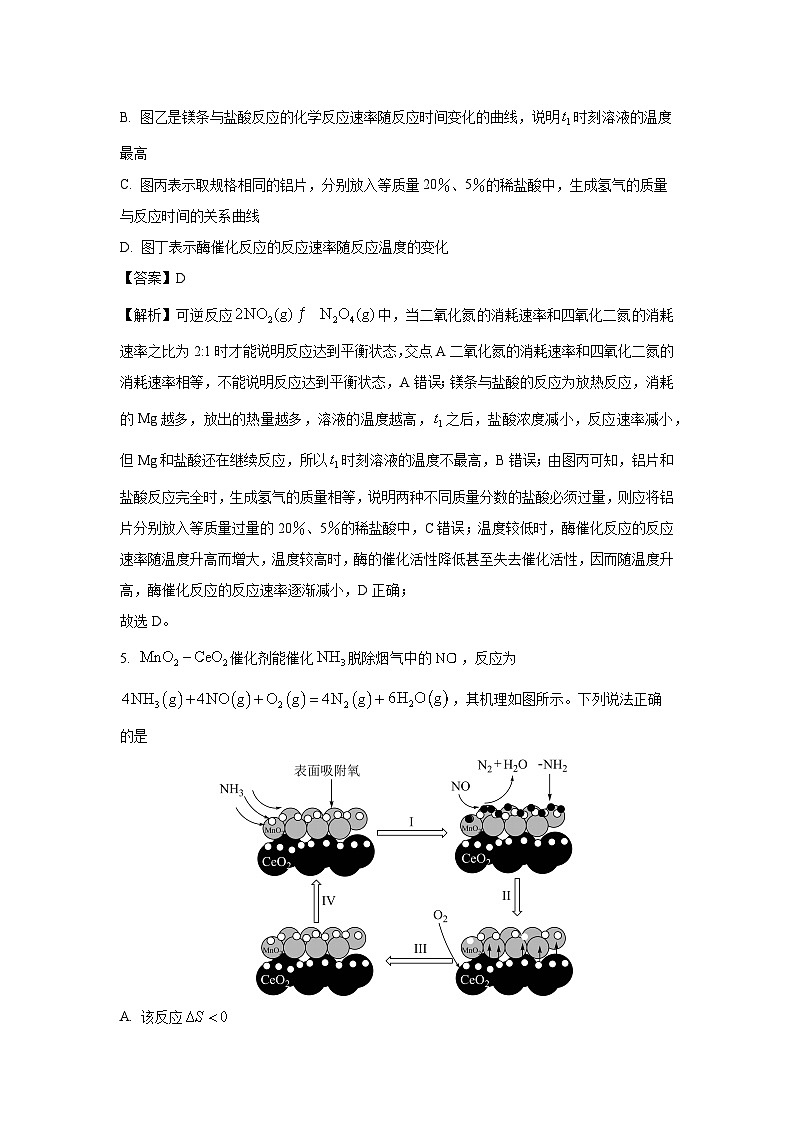 安徽省合肥市六校联盟2023-2024学年高二（上）期末联考 化学试卷（解析版）第3页