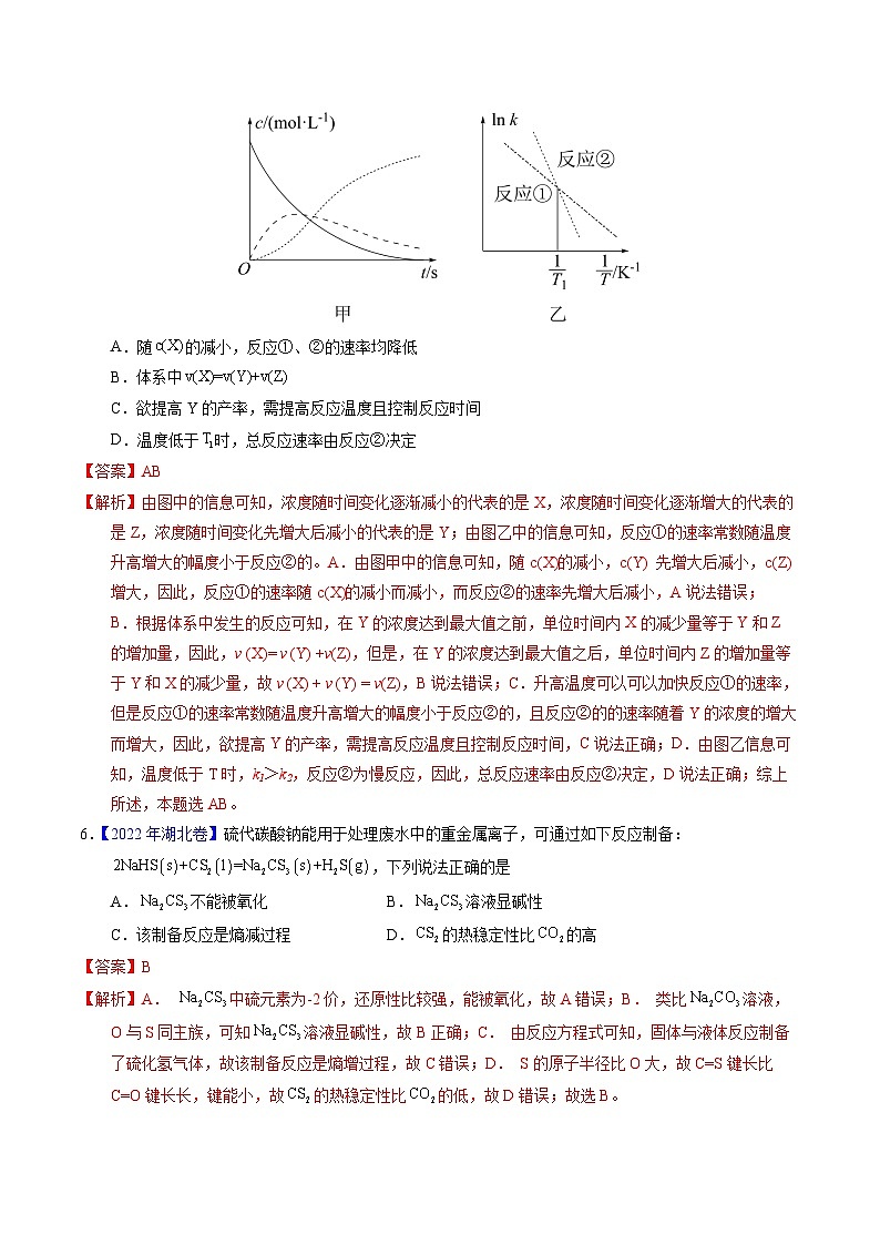 专题53  化学平衡的建立与移动（A）（解析卷）第3页