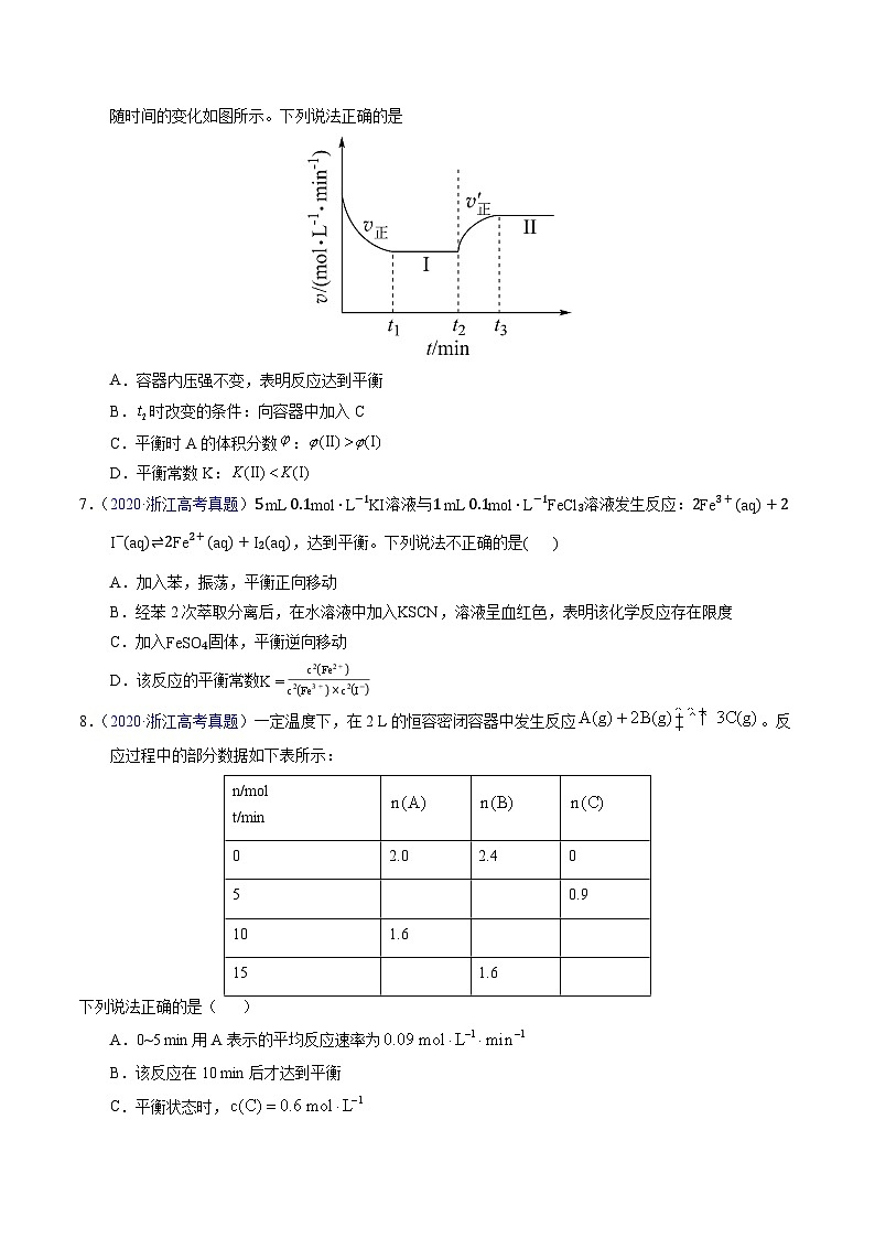 专题55  化学平衡常数及计算（原卷卷）第3页