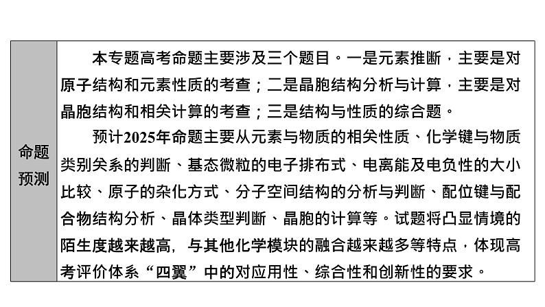 2025年高考二轮总复习课件 化学 板块1 专题9 微专题1　元素的性质、元素周期律与元素周期表第4页