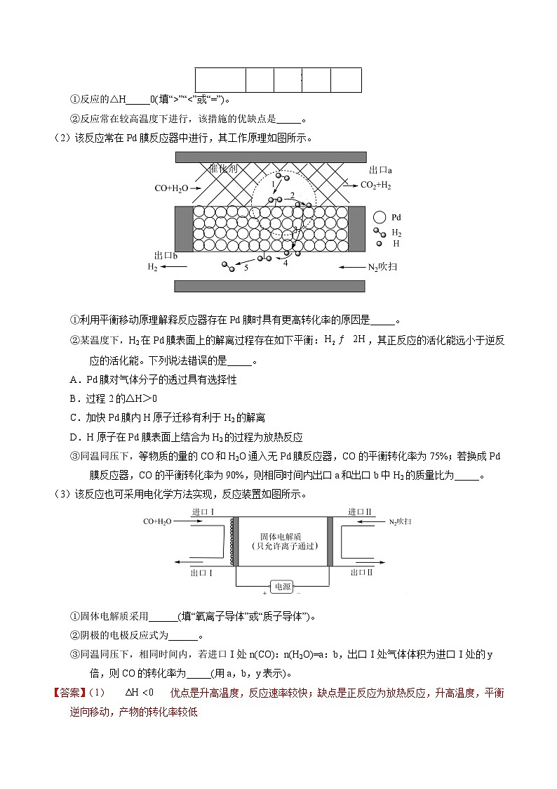 十年高考化学真题（2014-2023）分项汇编专题66原理综合题——反应热速率平衡电化学（Word版附解析）第3页