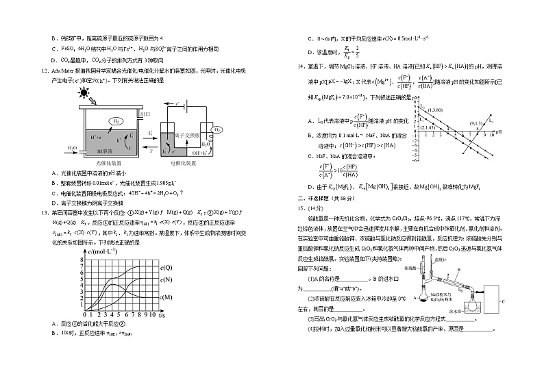 2025届高三第五次月考化学试卷第3页