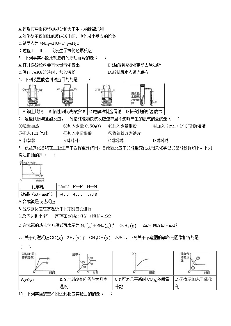 2025云南省高二上学期12月月考试题化学含解析第2页