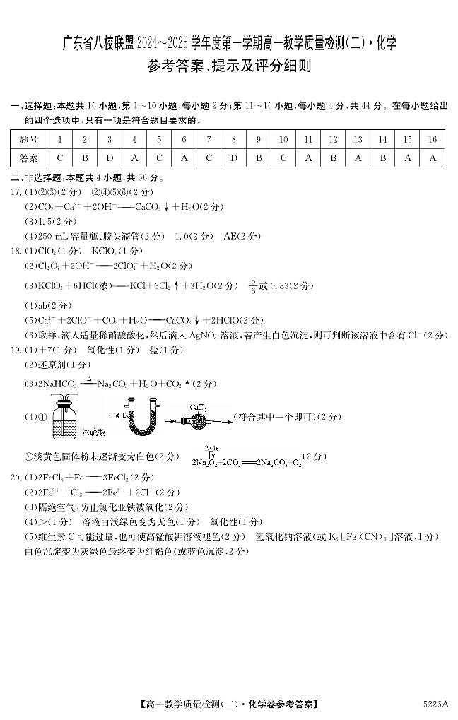 5226A化学DA第1页