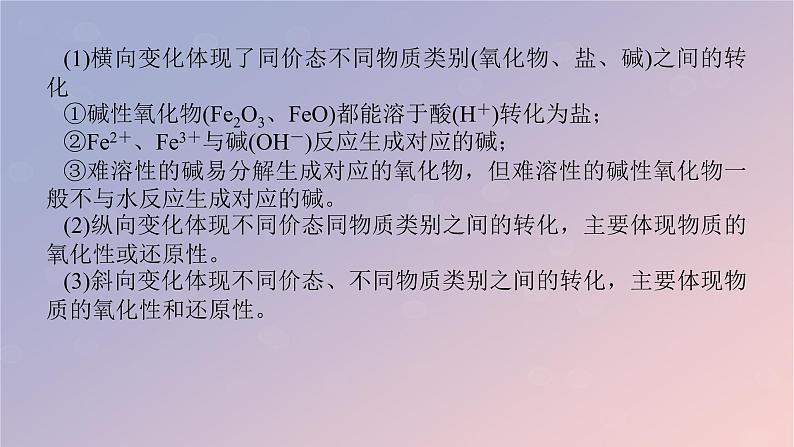 2025版高考化学全程一轮复习第13讲铁及其化合物的转化课件第4页