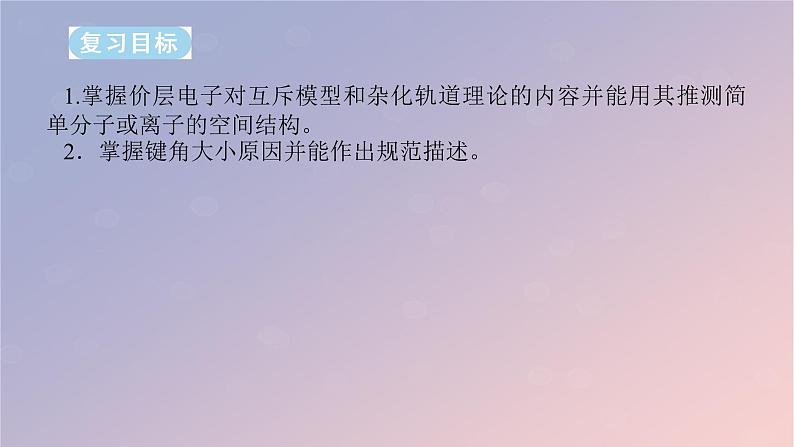 2025版高考化学全程一轮复习第29讲分子的空间结构课件第2页