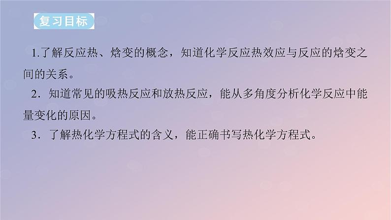 2025版高考化学全程一轮复习第33讲反应热热化学方程式课件第2页