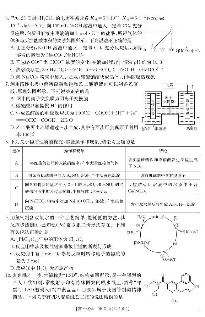 化学172C（A卷）第2页