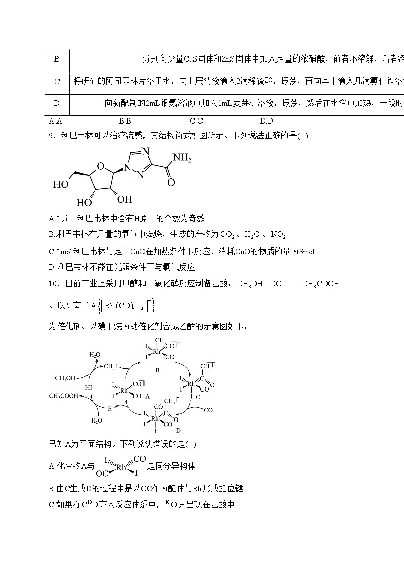 辽宁省名校联盟2024-2025学年高三上学期12月月考化学试卷(含答案)第3页