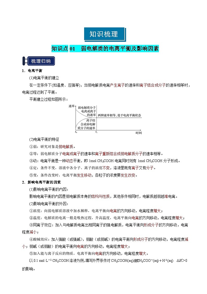专题21 电离平衡-2025年高考化学一轮复习知识点（新高考专用）（解析版）第3页