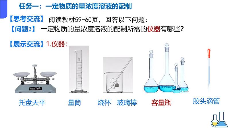 2.3.4一定物质量浓度溶液的配置 课件2024-2025学年高一上学期化学人教版（2019）必修一第3页