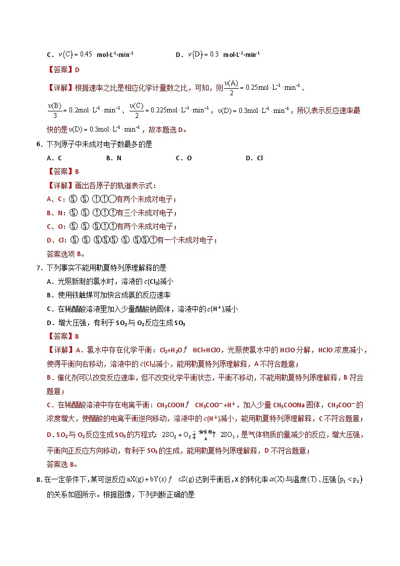 高二化学下学期开学摸底考（解析版）-2025年高二化学寒假衔接讲练 (人教版) 第3页