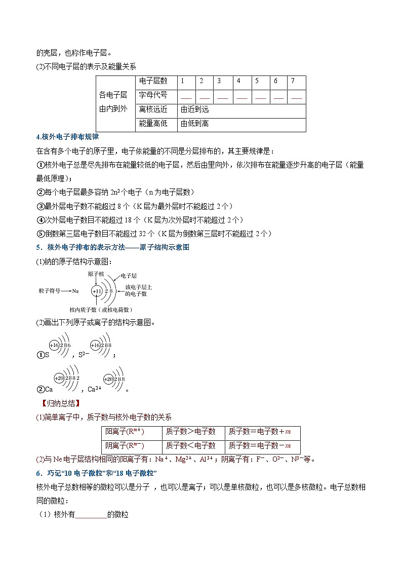 (人教版) 2025高一化学寒假衔接讲练①寒假复习-专题04 物质结构  元素周期律（学生版）第2页
