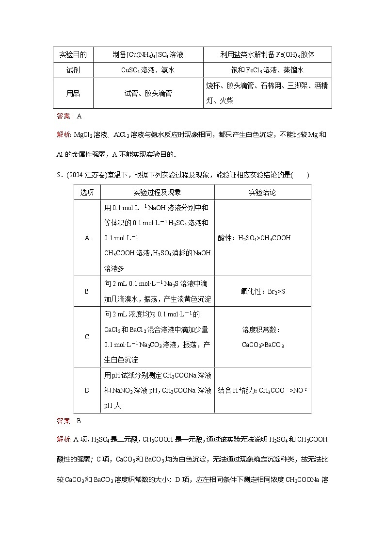 题型13   微型实验设计与评价第3页