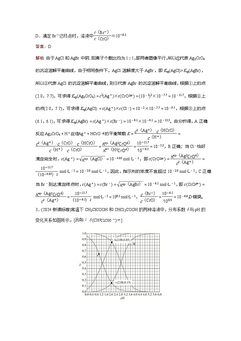 题型22  水溶液中的图像分析第3页