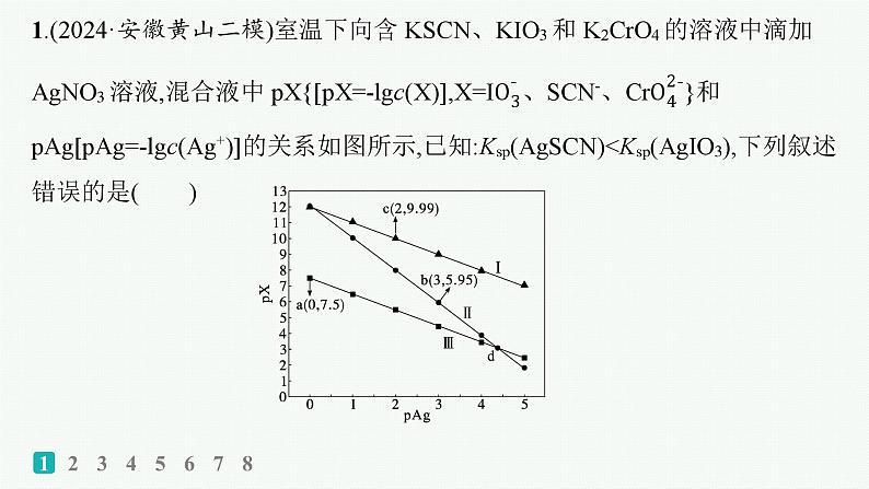 2025届高考化学二轮复习（山东版）13.沉淀溶解平衡曲线及分析 课件第2页