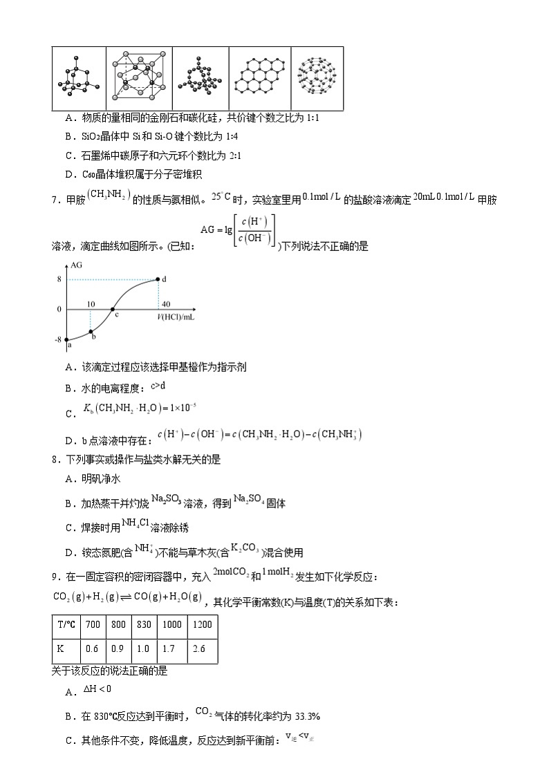 湖南省岳阳市云溪区2024-2025学年高二上学期1月期末化学试卷（Word版附答案）第2页