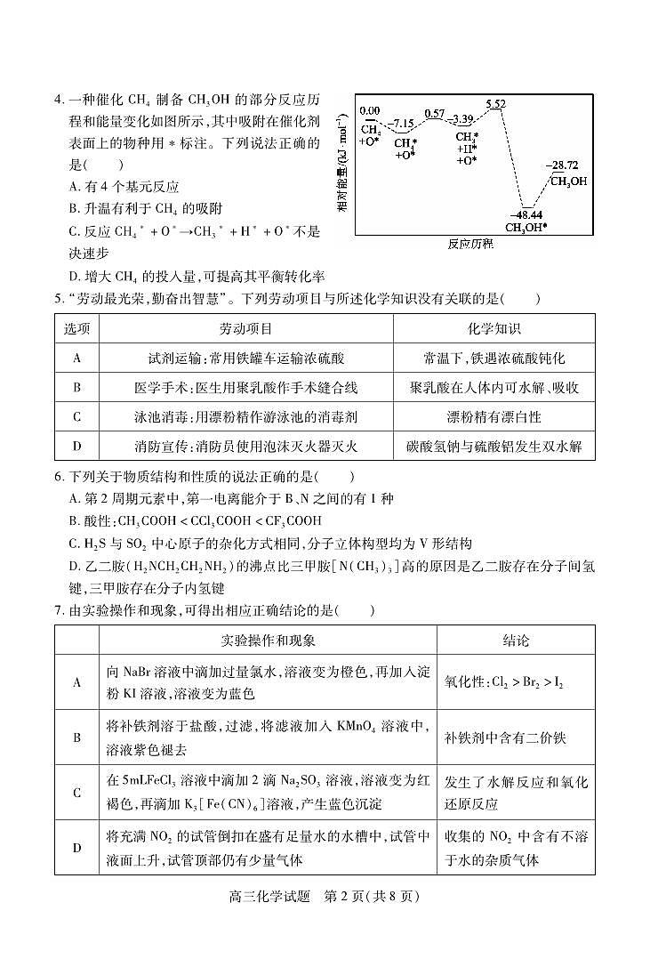 高三化学第2页