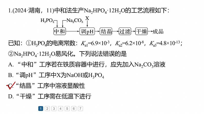 专题二　选择题专攻3　无机化工微流程--2025年高考化学大二轮专题课件第7页