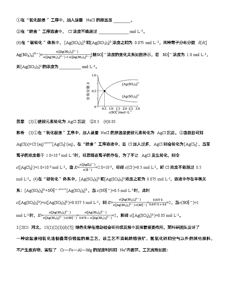 专题六　主观题突破4　化工流程中的有关计算--2025年高考化学大二轮专题复习（教师版）第3页