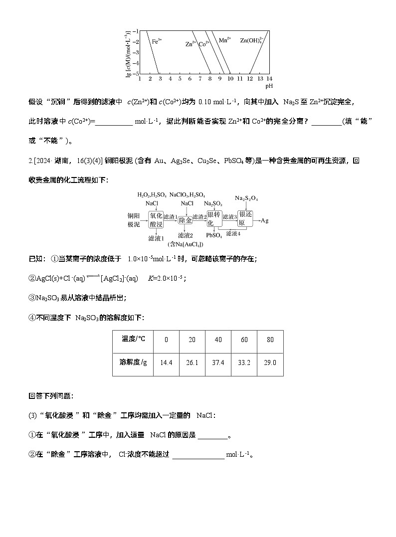 专题六　主观题突破4　化工流程中的有关计算--2025年高考化学大二轮专题复习（学生版）第2页