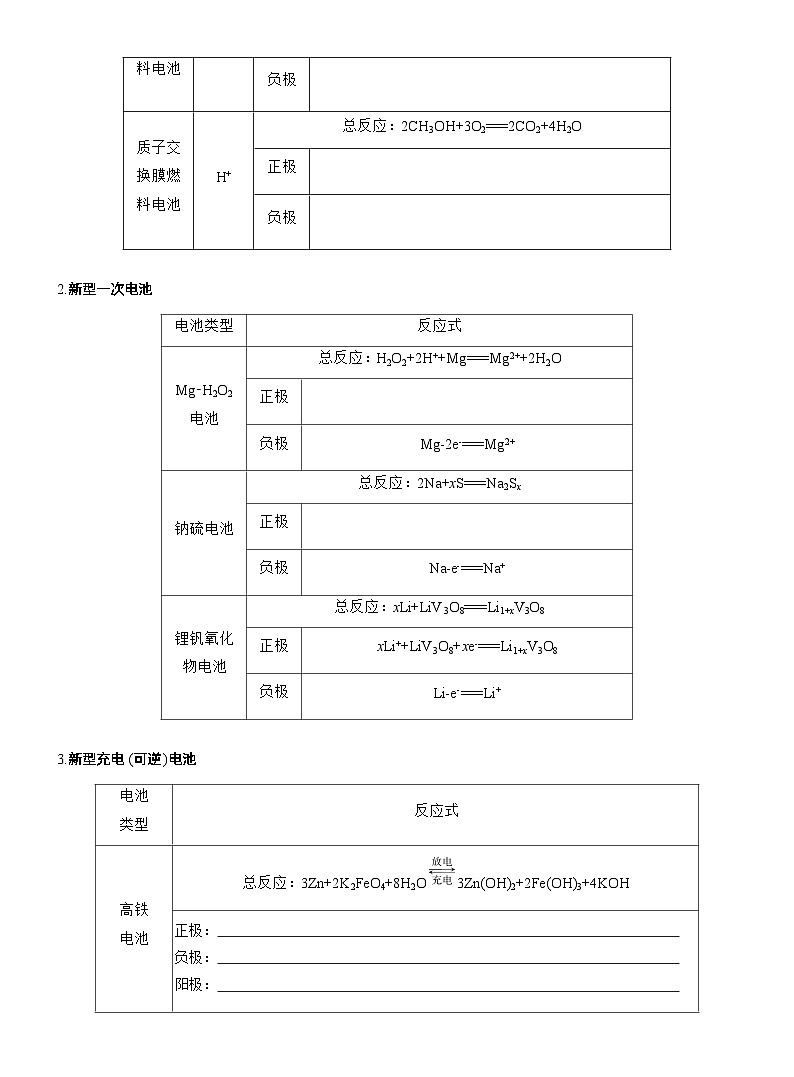 专题四　选择题专攻1　新型化学电源--2025年高考化学大二轮专题复习（学生版）第2页