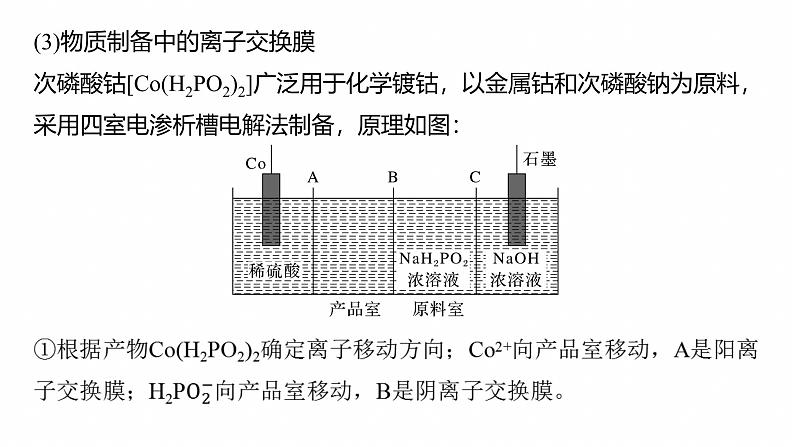 专题四　选择题专攻3　电化学中的多室、多池装置--2025年高考化学大二轮专题课件第8页