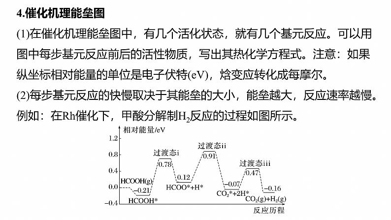 专题五　选择题专攻1　物质能量、能垒变化图像分析--2025年高考化学大二轮专题课件第6页