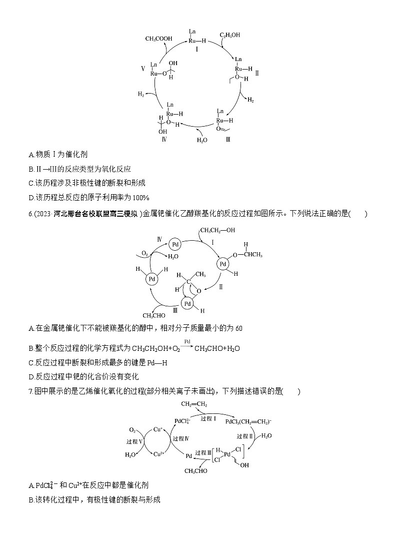 专题五　选择题专攻2　催化机理循环图--2025年高考化学大二轮专题复习（专练）第3页