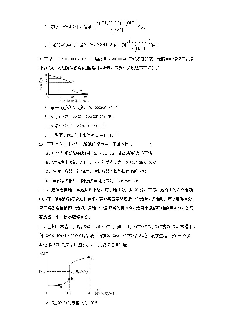 河南省周口市2023_2024学年高二化学上学期12月月考试题含解析第3页