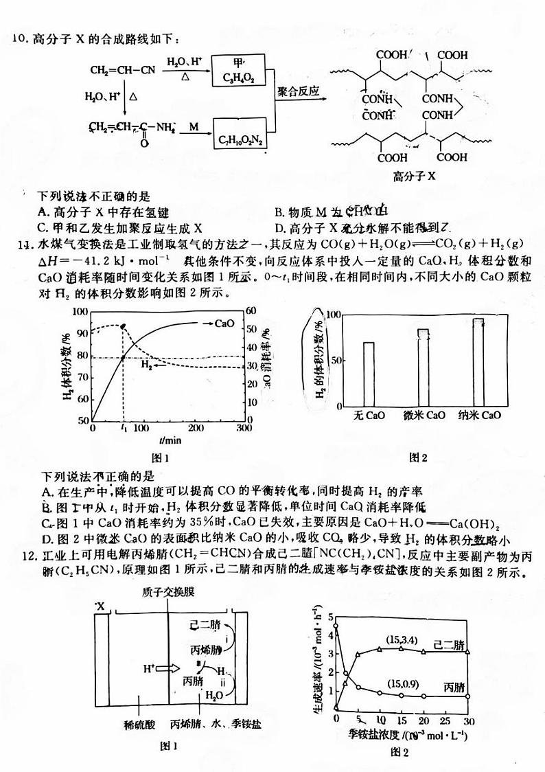 2025北京通州高三（上）期末化学试卷第3页