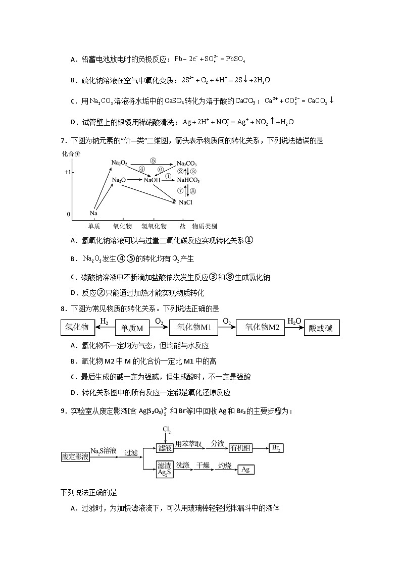 2024-2025学年安徽铜陵市第一中学高三上学期第三次考试月考化学试卷第2页
